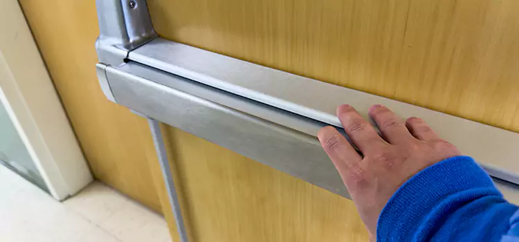 Installing a Push Bar on a Door Hamilton